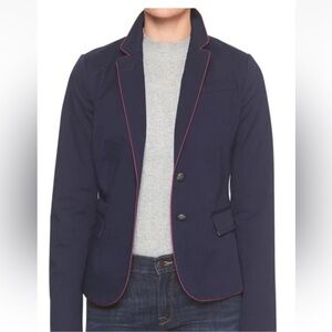 NWT Banana Republic Factory Tipped Blazer in Navy, Size 4